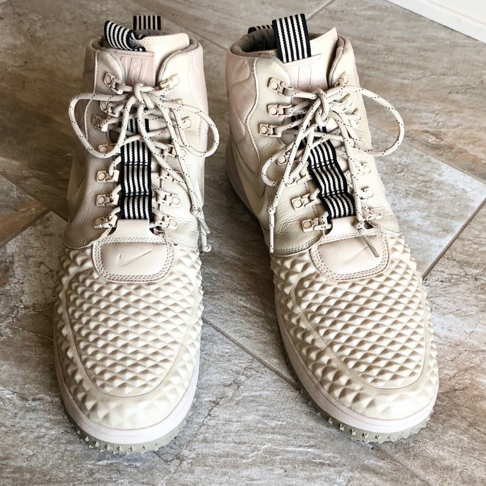 Nike Men's Lunar Force 1 Duckboot in Linen/Khaki - Picture 3 of 16